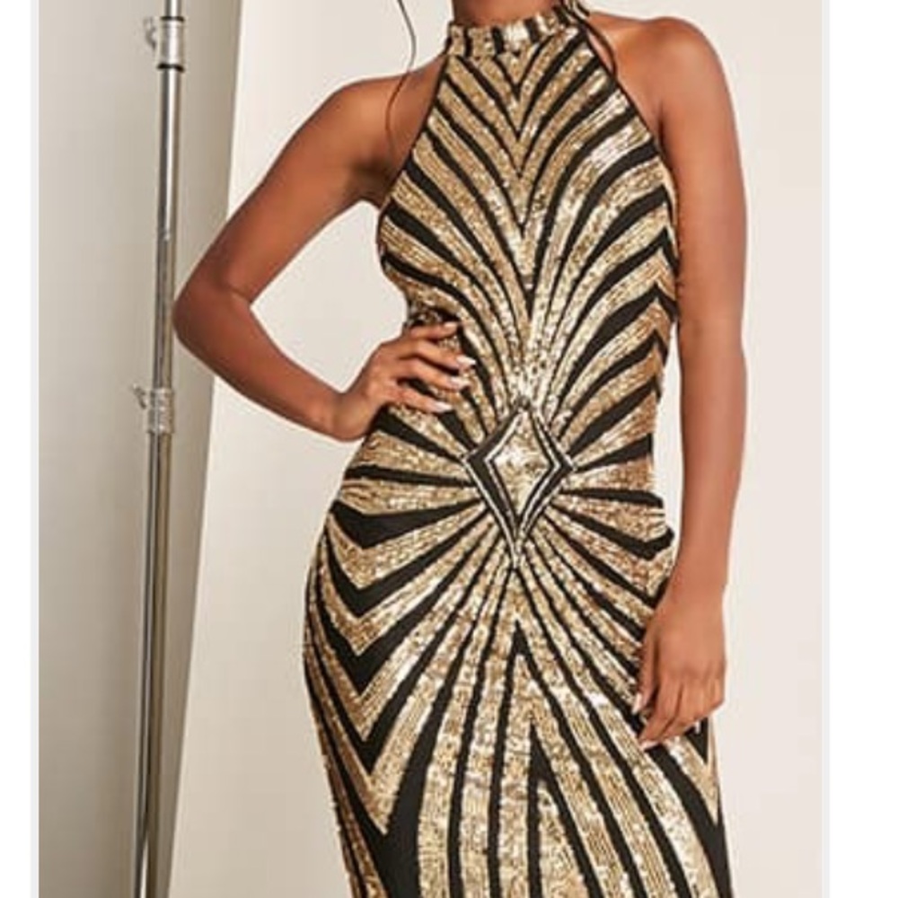 Metallic Sequin Bodycon Dress Gatsby